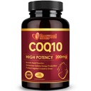 CoQ10 200mg 软胶 配有 PQQ & Omega 3, 最大吸收合酶 Q10, 强大的抗氧化剂 心脏和能源健康, 120 计数, 4个月供应, 非 GMO
