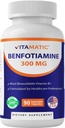 维他命本福蒂胺 300 mg 90 蔬菜卡普尔-又称脂肪可溶性维生素B1(90 counts (pack of 1)) (1瓶)