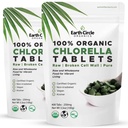 100%纯绿色藻类的氯脂药丸 破碎细胞壁,用于最大吸收 β、Kosher、N-GMO 每天4个标签 (2-Pack)