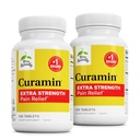 Terry自然Curamin Extrastruction - Curcumin & Boswellia 健康循环支持 - 援助联合体、肌肉健康和内啡碱生产图尔克补充剂 - 120块(包2)