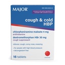 主要的咳嗽和冷HBP药片 -- -- 高血压人群的抗己胺和咳嗽抑制剂 -- -- Dexteromephan HBr,氯苯基胺