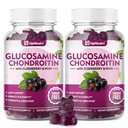 GGlucosamine Chondroitin Gummys 无糖,超强1500mg Glucosamine与Chondroitin MSM & Turmeric, 男女联合健康联合支助补编(120个计数(包2))