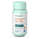 True Grace Omega-3 Fish Oil - 180 Softgels - 1400 mg EPA + DHA - 大脑,心脏,联合和免疫健康 - 有机,无胶,无豆