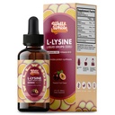 L-Lysine 补充液滴 L-Lysine 1000mg Tinctures with Vitamin A, C, 和 B12 成人与儿童 + 免疫支持, 皮肤与唇健康, Collagen 合成 → Non-GMO, Vegan, 2 Fl Oz (60 ML)