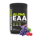 NutraBio Alpha EAA - 全日氨基酸促进肌肉生长和水分 - 具有诺托品和适应性的基本氨基酸 - 全谱EAA BCAA粉 - 30 services - Grape Berry Crush