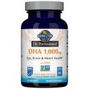 生命花园 Dr. Formulated DHA 1000mg Fish Oil - Lemon, Once Daily 1000mg DHA + DPA in Triglyceride Form, 单源 Omega 3 绝缘眼,脑和心脏健康,30软胶