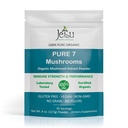 Jetsu Pure 7 有机蘑菇提取剂 Powder, Chaga, Cordyceps, Lion's Mane, Maitake, Reishi, Shiitake & Turkey Tail 蘑菇补充剂, 用于免疫支持, 聚焦,能源