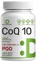 DEAL Supplement CoQ10 200mg 与 PQQ 200mcg , 240 Veggie Capsules QQ 生物可用性 Coenzyme Q10 复杂 QQ 支持心脏,能量和脑健康 QQ 抗氧化剂支持 非GMO