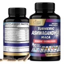 有机Cadane Ashwagandha 补编 - 记忆、免疫系统和力量支持 - 7in1 专注于Turmeric、Maca Root、Berberine & More - 90 Vegan Capsules 用于3-Month 供应