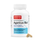 Agaricus Bio 600 mg,自然杀手细胞活动-美国-Grown有机Agaricus Blazei Murill蘑菇,用于免疫支持,肝脏和细胞健康,High Beta Glucan补充品,60顶盖
