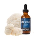 北Spore Organizational Lion's Mane Mushrom Tincture (2 oz) 100% 水果体提取 QQ Focus, Memory, Brain Support QQ认证 有机, Vegan, N-GMO 适应性, Nootropic QQQ 在美国制造