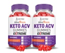 合理实验室(2 Pack Ultra Quick Keto ACV Gummys Extreme 2000MG Ultraquick Keto Gummys Apple Cider Vinegar 与石榴蜂蜜汁粉 B12 Vegan Non GMO 120 Gummys 配制而成 20 Gummys