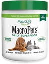 大型生命自然(Macrolife Naturals MacroPets Greens Superfood Superfect Powder Topper for Dog Cat Small Mammal, 自然营养促进剂 消化酶 维他命 E - Immune Gut Health & Energy - 6.35oz) 维他命 E - Immune Gut Health & Energys - 维他命 E