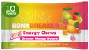 Bonk Breaker 能量 带电解质 橙色 芒果 瓜娃 易用 Chew Energy Gummys, 10 Pack