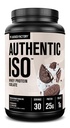 Jacked Factory Authority ISO Grass Fed Whey 蛋白质隔离粉 - 低卡,非GMO 肌肉建筑 蛋白质w/无填充器,工作后恢复,饼干和奶油