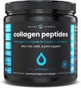 Collagen Peptides Powder - 强化吸收,双水解,草药,Keto蛋白粉配维生素C - 毛发增殖,皮肤,钉子,关节和骨头,不味