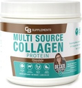 CB 补充多Collagen蛋白 – 联合、皮肤、古特、毛发和钉状健康用水解Collagen – 含有I型、II型、III型、V型和X型的巧克力火药 – 草-Fed型和清洁型 58种