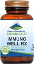 纯山植物学 Immuno Well RX - 具有有机Astragalus Echinacea Garlic Maitake Shiitake Mushroom Honeysuckle & Beta Glucan的科舍帽