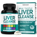 Liver Cleanse Detox & Reference 27 in 1 Formula - 牛奶硝酸盐, Dandelion Root, Turmeric, Artichoke Except & More - 肝解毒支持补编 - 第三方测试, Vegan Safe & USA Made (60 Counter)