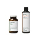 藻类碱基(AlgaeCal Bundle) - 所有天然钙补充剂VIT D3 & K2,镁、硼和痕量矿物和三聚动力 Omega-3鱼类天然液体乳化,配有EPA DHA Crucumin, Astaxanthin