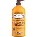 Petsmont Omega Love + 野生阿拉斯加沙门油换狗方程式 32 oz - 鱼Omega液体泵猫支持联合功能 Immune心脏健康食品补充 宠物 天然 EPA DHA脂肪酸