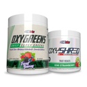 EHP实验室 OxyShred + OxyGreens Bundle - 热致性前置工作粉末和洗涤补充,临床证明 预置工作粉末 - 每日超级绿色粉末,螺旋花粉,绿色超食品粉末