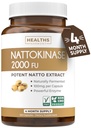 健康 和谐 Nattokinase 2000 FU(非GMO) 强力 Nattokinase 增产自天然发酵的大豆 - (4个月供应) 120 Vegan Natto Capsules