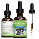 Petwelling Pet Melatonin for Dogs - 支持肾上腺素健康,Cortisol平衡,帮助维持正常睡眠模式 - 兽医-外形液体补充剂 2 fl oz(59毫升)