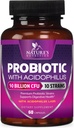 每服60亿克FU - 10 Strains + Prebiotics - 消化性健康,Gut & Immune支持 - 支持不定期的便秘,供妇女和男子使用的气体和布洛宁-60卡普尔