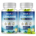 L-Theanine Gummys 400mg, Chewable Thenine Supplement for Adults & Kids 4+, 自然压力救济, zzZ & Focus Supplement, Vegan, 低糖, 非醉酒, Lemon Flavor, 120 Chewbles