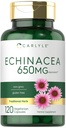 Carlyle Echinacea 650mg 120 Capsules 蔬菜、非GMO和Gluten 免费补充品