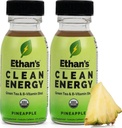 Ethan)的有机清洁能源射击菠萝,无糖天然工作前焦点靴,Gluten Free,Vegan,B6和B12 维生素C配绿茶抽取和瓜尤萨(2包2oz镜头)