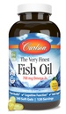 Carlson - The Verfined Fish Oil,700 mg Omega-3s,挪威鱼油增刊,Wild Caught Omega-3 Fish Oil,可持续来源的鱼油盖,Omega 3增刊,柠檬,240软胶