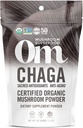 Om 蘑菇超食品 Chaga 有机蘑菇粉,3.5 Ounce,50种服务,美国种植,圣性抗氧化剂和免疫支持,超级食品蘑菇补充剂