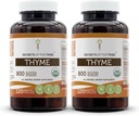 2x120 Capsules,用蔬菜Capsules和USDA有机Thymus Vulgaris Toni效应(2x120 Capsules)制成