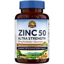 Vitalitown Chelated Zinc 50 mg, 锌皮醇和葡萄糖, 60 Veggie Capsules, 井吸虫, Immune系统, 健康皮肤与发育, Vegan, NO Gluten, 非GMO