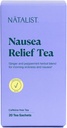 NATALIST Nausea Relief Tea Ease Profession 早安 疾病平息 植物的慰藉 女性 - 消化 苏打有机姜和辣椒薄荷 - Vegan, Gluten - Free, Cafeine - 20 Bags