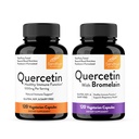 Sandhu的Quercetin 1000mg & Quercetin 与 Bromelain 1000mg Pervice Bioflavoids 复合体 支持男女免疫健康