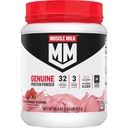 肌肉牛奶真菌蛋白粉、草莓“N Crème”,1.93英镑、13种服务品、32克蛋白、3克糖、钙、维生素A、C & D、NSF体育认证、强化Snack、包装May Vary