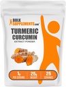 Bulk Assupports.com 涡轮提取粉末 - 从涡轮根, Curcumin 补充剂, Turmeric Curcumin Powder - Free, 1g / service, 25g (0.88 oz) (Pack of 1) 上.