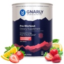 Gnarly营养 天然工作前粉,草莓柠檬汁 – NSF体育认证,耐力与复苏 – Vegan 工作前,运动营养 – 草莓柠檬汁加咖啡因,14.82 oz