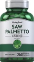 Piping Rock Saw Palmetto供男女使用 | 450 mg | 250 mcassules |  Her Herb 摘录 补编 | Serenoa Repens | 非GMO, Gluten Free