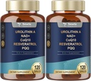 Totaria Urolithin A 与NAD, CoQ10, 女性120软胶用于肌肉能量抗氧化剂(包2)