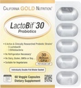 加利福尼亚黄金营养 LactoBif® 30 Probiotics, 30亿 CPU, 60 Veggie Capsules