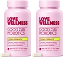 爱健康 好女孩 Probiotics | 女性阴道健康和pH平衡补充 | 9-Strain Probiotic for Urinary Tract, Yeast, Odor & Immune Support | Gluten - Free | 60 CT, 60-日供应
