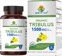Brieofood Organization Tribulus 1500mg, 45 services, Vegetarian, Gluten Free, 90 植物药片