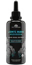 Natalm Lion的蘑菇液叮当补充剂 — 聚焦、记忆和大脑健康,Vegan,Non-GMO — 有机果实机构,1个月供应