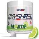 EHP实验室 OxyShred 非兴奋剂 工作前粉 - Stim Free Pre Workout, Cafeine Free Prewout for Men and Women - Non Stim Prewood - 糖无能量粉 - Mojito, 60 services