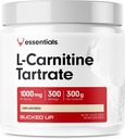 Bucked Up L-Carnitine Tartrat 1000mg 粉末,基本成分(300种服务)