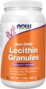 Now 食品补充剂 Lecithin Granules 天然生成磷酸酯胆碱和其他磷酸酯,2-Poun